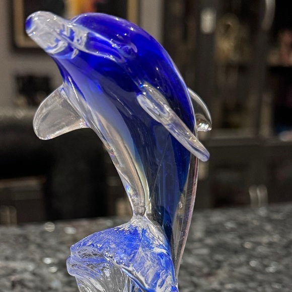 🐬 Vintage Rare French Cristal D’Arques Crystal Glass Dolphin Figurine 🐬 - Picture 2 of 13